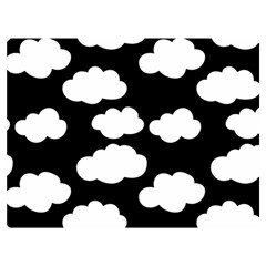 Bw Clouds Two Sides Premium Plush Fleece Blanket (extra Small) by ConteMonfrey