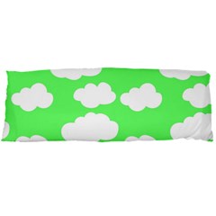 Green and white cute Clouds  Body Pillow Case Dakimakura (Two Sides)