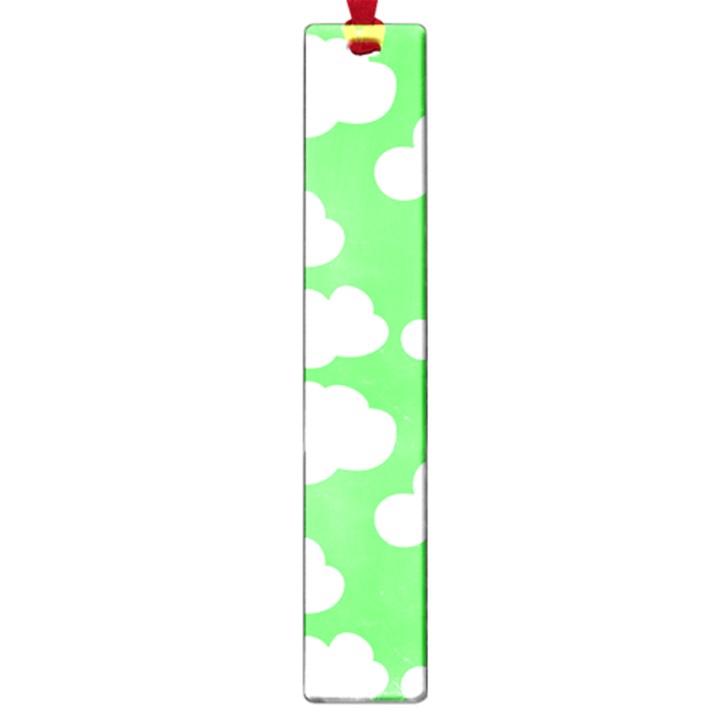 Green and white cute Clouds  Large Book Marks