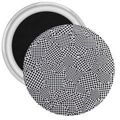 Geometric Noir Pattern 3  Magnets by dflcprintsclothing