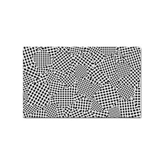 Geometric Noir Pattern Sticker (rectangular) by dflcprintsclothing