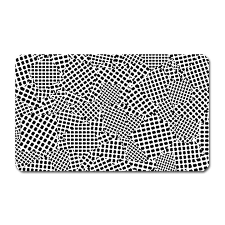 Geometric Noir Pattern Magnet (Rectangular)