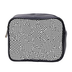 Geometric Noir Pattern Mini Toiletries Bag (two Sides)