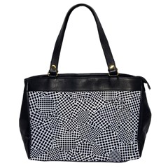 Geometric Noir Pattern Oversize Office Handbag