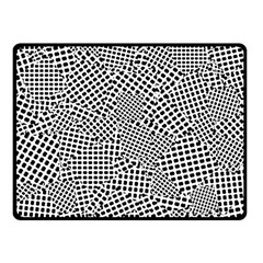 Geometric Noir Pattern Fleece Blanket (small) by dflcprintsclothing