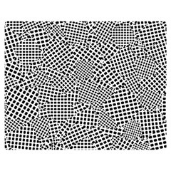 Geometric Noir Pattern Two Sides Premium Plush Fleece Blanket (medium) by dflcprintsclothing