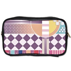 Abstract Shapes Colors Gradient Toiletries Bag (one Side) by Simbadda