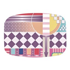 Abstract Shapes Colors Gradient Mini Square Pill Box by Simbadda