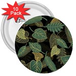 Autumn Fallen Leaves Dried Leaves 3  Buttons (10 pack)  Front