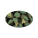 Autumn Fallen Leaves Dried Leaves Sticker Oval (10 pack) Front