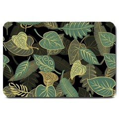 Autumn Fallen Leaves Dried Leaves Large Doormat by Simbadda