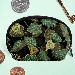 Autumn Fallen Leaves Dried Leaves Accessory Pouch (large) by Simbadda