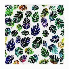 Leaves Watercolor Ornamental Decorative Design Medium Glasses Cloth by Simbadda