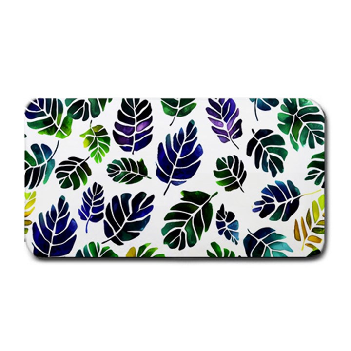 Leaves Watercolor Ornamental Decorative Design Medium Bar Mat