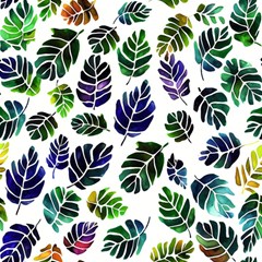 Leaves Watercolor Ornamental Decorative Design Play Mat (square) by Simbadda