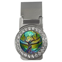 Tree Magical Colorful Abstract Metaphysical Money Clips (cz)  by Simbadda