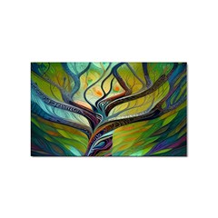 Tree Magical Colorful Abstract Metaphysical Sticker (rectangular) by Simbadda