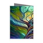 Tree Magical Colorful Abstract Metaphysical Mini Greeting Card Right