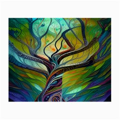 Tree Magical Colorful Abstract Metaphysical Small Glasses Cloth by Simbadda