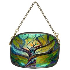 Tree Magical Colorful Abstract Metaphysical Chain Purse (two Sides) by Simbadda