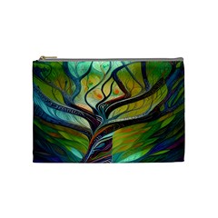 Tree Magical Colorful Abstract Metaphysical Cosmetic Bag (medium) by Simbadda