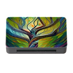 Tree Magical Colorful Abstract Metaphysical Memory Card Reader With Cf