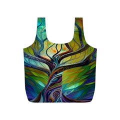 Tree Magical Colorful Abstract Metaphysical Full Print Recycle Bag (s) by Simbadda