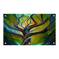 Tree Magical Colorful Abstract Metaphysical Banner And Sign 5  X 3  by Simbadda