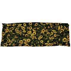 Sunflowers Yellow Flowers Flowers Digital Drawing Body Pillow Case (dakimakura) by Simbadda