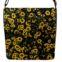 Sunflowers Yellow Flowers Flowers Digital Drawing Flap Closure Messenger Bag (s) by Simbadda