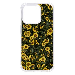 Sunflowers Yellow Flowers Flowers Digital Drawing Iphone 14 Pro Tpu Uv Print Case by Simbadda