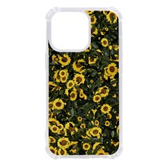 Sunflowers Yellow Flowers Flowers Digital Drawing Iphone 13 Pro Tpu Uv Print Case by Simbadda