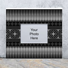 Abstract Art Artistic Backdrop Black Brush Card White Wall Photo Frame 5  X 7  by Simbadda