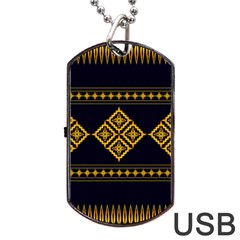 Abstract Antique Architecture Art Artistic Artwork Dog Tag Usb Flash (one Side) by Simbadda