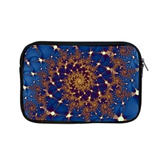 Fractal Spiral Art Pattern Blue Design Apple iPad Mini Zipper Cases