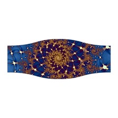 Fractal Spiral Art Pattern Blue Design Stretchable Headband