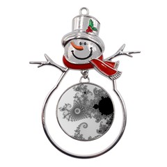 Apple Males Almond Bread Abstract Mathematics Metal Snowman Ornament