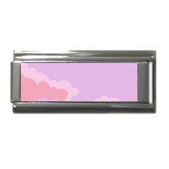 Sky Nature Sunset Clouds Space Fantasy Sunrise Superlink Italian Charm (9mm) by Simbadda