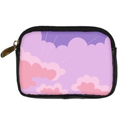 Sky Nature Sunset Clouds Space Fantasy Sunrise Digital Camera Leather Case by Simbadda