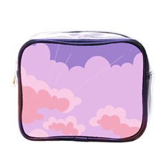 Sky Nature Sunset Clouds Space Fantasy Sunrise Mini Toiletries Bag (one Side) by Simbadda