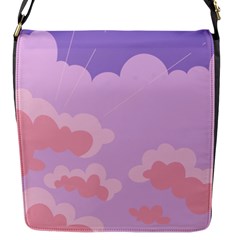 Sky Nature Sunset Clouds Space Fantasy Sunrise Flap Closure Messenger Bag (s) by Simbadda