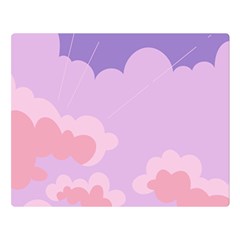 Sky Nature Sunset Clouds Space Fantasy Sunrise Premium Plush Fleece Blanket (large)