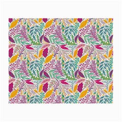 Leaves Colorful Leaves Seamless Design Leaf Small Glasses Cloth by Simbadda