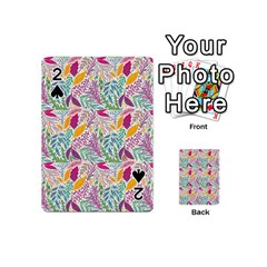 Leaves Colorful Leaves Seamless Design Leaf Playing Cards 54 Designs (mini)