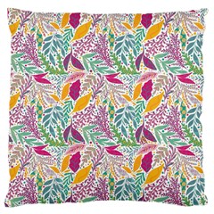 Leaves Colorful Leaves Seamless Design Leaf Large Cushion Case (two Sides) by Simbadda