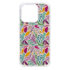 Leaves Colorful Leaves Seamless Design Leaf Iphone 14 Pro Tpu Uv Print Case by Simbadda