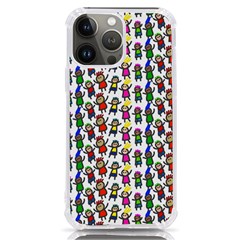 Stickman Kids Doodle Paper Children Group Iphone 13 Pro Max Tpu Uv Print Case