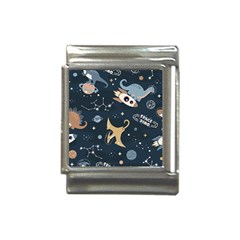 Space Theme Art Pattern Design Wallpaper Italian Charm (13mm) by Simbadda