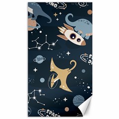 Space Theme Art Pattern Design Wallpaper Canvas 40  X 72  by Simbadda