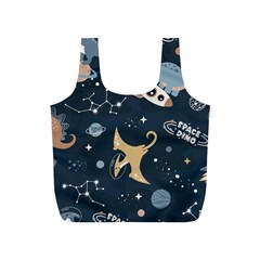 Space Theme Art Pattern Design Wallpaper Full Print Recycle Bag (s) by Simbadda